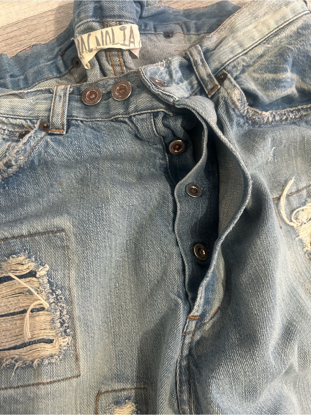 Magnolia Pearl Miner 213 Denim in Washed Indigo OSFM - Picture 4 of 13